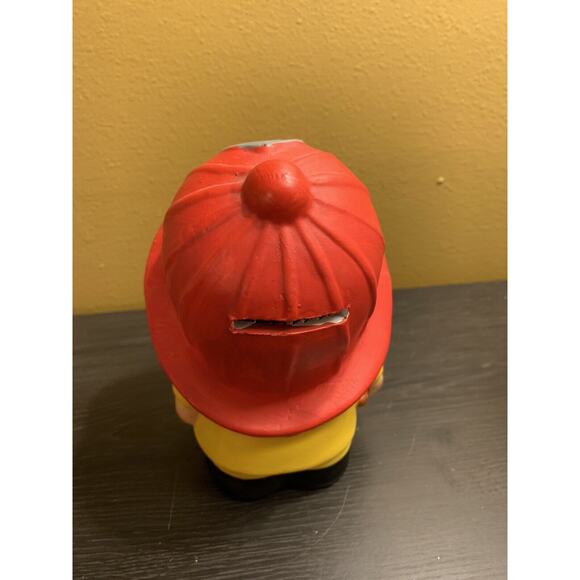 Price Products Vintage Boy Fireman Coin Bank/ Piggy Bank Fire Dept with Stopper - Picture 2 of 6